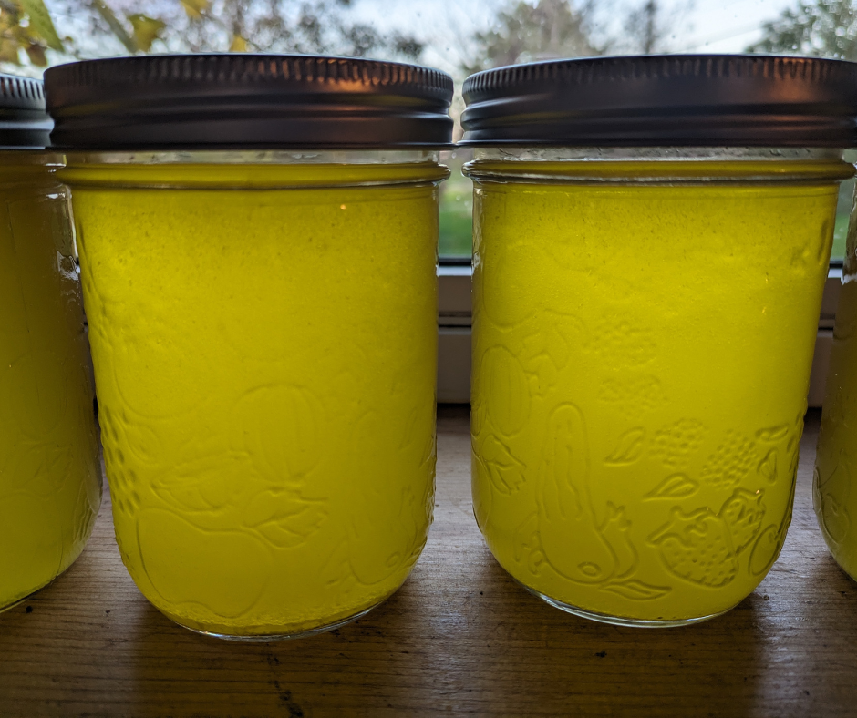 Schmaltz rendered chicken fat Green Meadows Farm