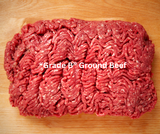 "Grade B" Grassfed Ground Beef