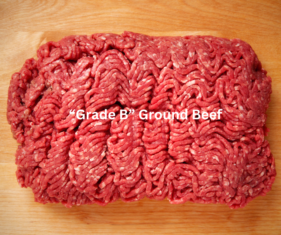 "Grade B" Grassfed Ground Beef